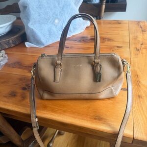 Coach saffiano mini satchel